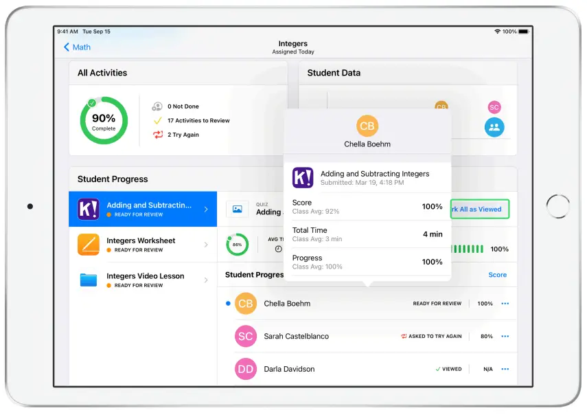 Apple Schoolwork Powerful iPad App - Fig 25