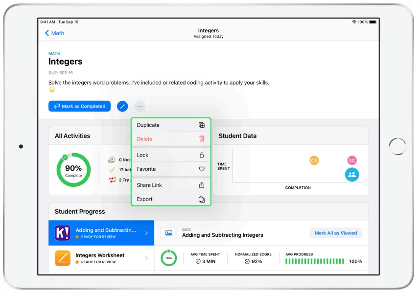 Apple Schoolwork Powerful iPad App - Fig 33
