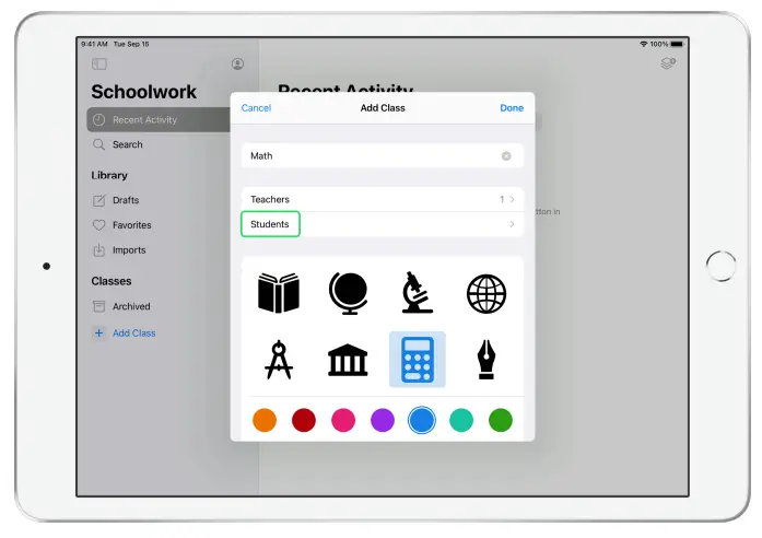 Apple Schoolwork Powerful iPad App - Fig 4