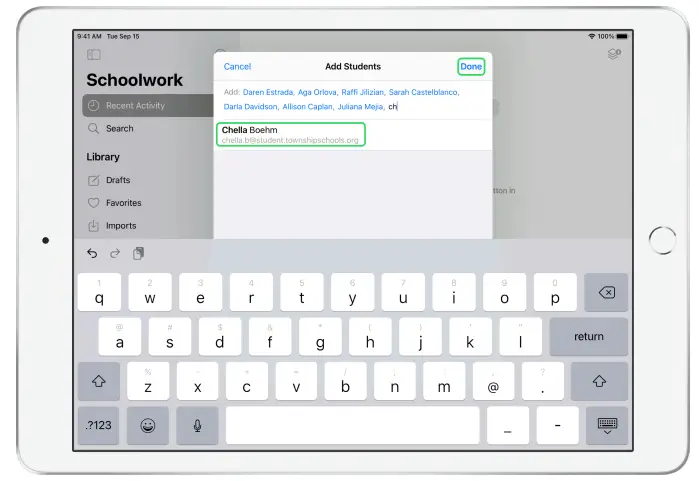 Apple Schoolwork Powerful iPad App - Fig 5
