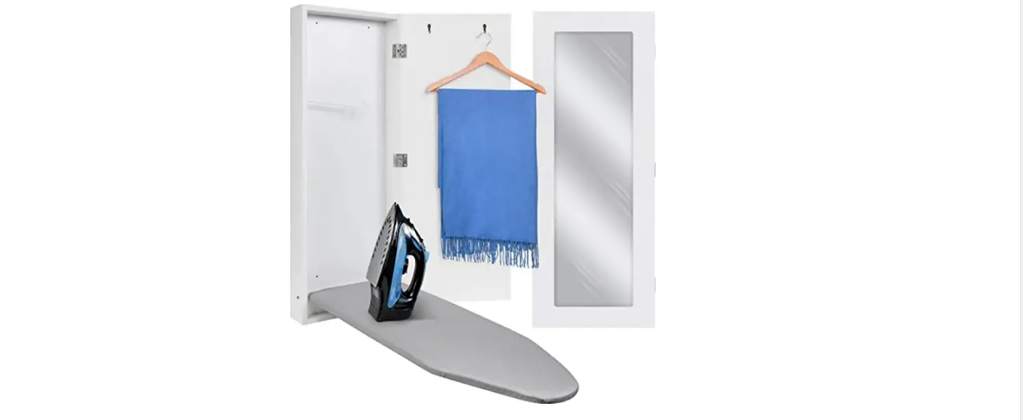 Ivation Ivaibcwmwnt Wall Mounted Ironing Board With Mirror User Guide