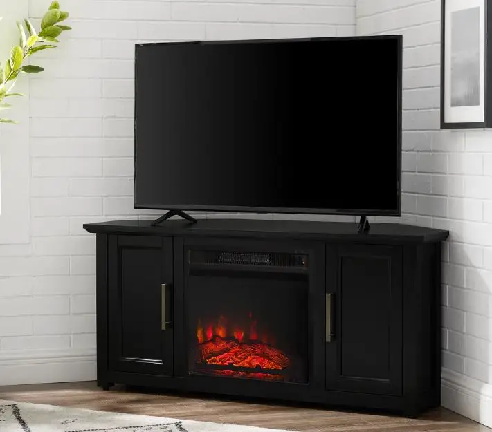 Unbranded D-w331s00052 Black Farmhouse Fireplace Tv Stand Instruction Manual