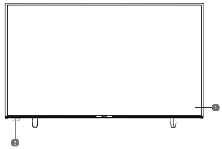 MEDION Ultra HD Android LCD Smart TV - Front