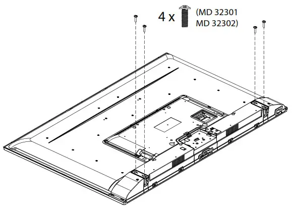 MEDION Ultra HD Android LCD Smart TV - Mounting