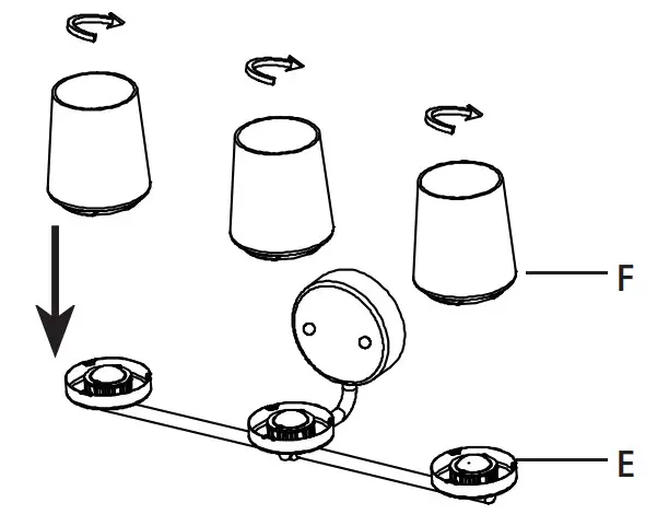 HAMPTON BAY SMA030EKTDG18D Jackson Park 22 in. 3-Light Brushed Nickel Integrated LED Bathroom - Figure 6