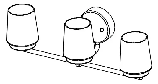 HAMPTON BAY SMA030EKTDG18D Jackson Park 22 in. 3-Light Brushed Nickel Integrated LED Bathroom - Figure 7