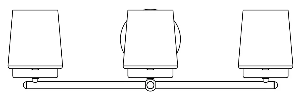 HAMPTON BAY SMA030EKTDG18D Jackson Park 22 in. 3-Light Brushed Nickel Integrated LED Bathroom