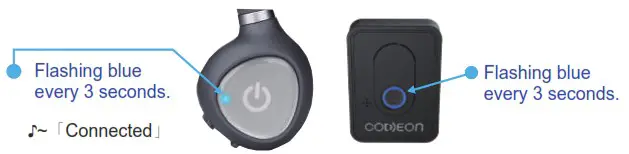 CODEON Bone Conduction Headphones - Pairing the Headphone with the Sound Collector 3
