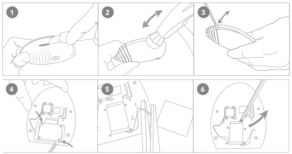 FOREO LUNA 4 mini Dual-Sided Facial Cleansing Device - BATTERY REMOVAL