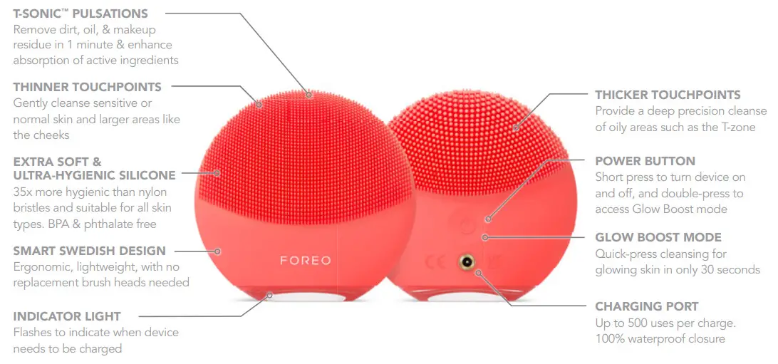 FOREO LUNA 4 mini Dual-Sided Facial Cleansing Device - GETTING