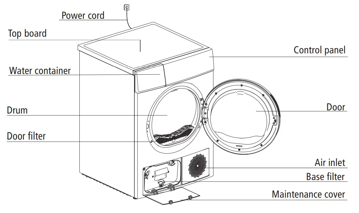 SOLT 10.0kg Heat Pump Dryer fig 7