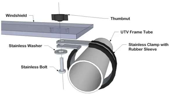 FALCON RIDGE HO-TALON-RW02 Honda Talon Poly Rear Window-fig2