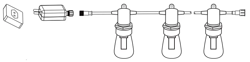 DGO RGB Color Changing LED String Light