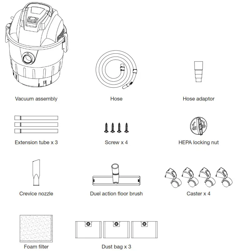 TOOLSTATION wessex 18L Wet and Dry Vacuum Cleaner - THE BOX