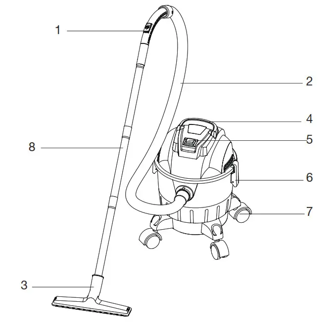 TOOLSTATION wessex 18L Wet and Dry Vacuum Cleaner - TOOLS fig