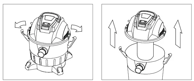TOOLSTATION wessex 18L Wet and Dry Vacuum Cleaner - fig 2