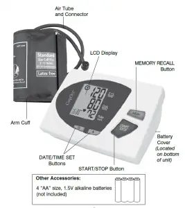 CareOne Automatic Blood Pressure Monitor Manual