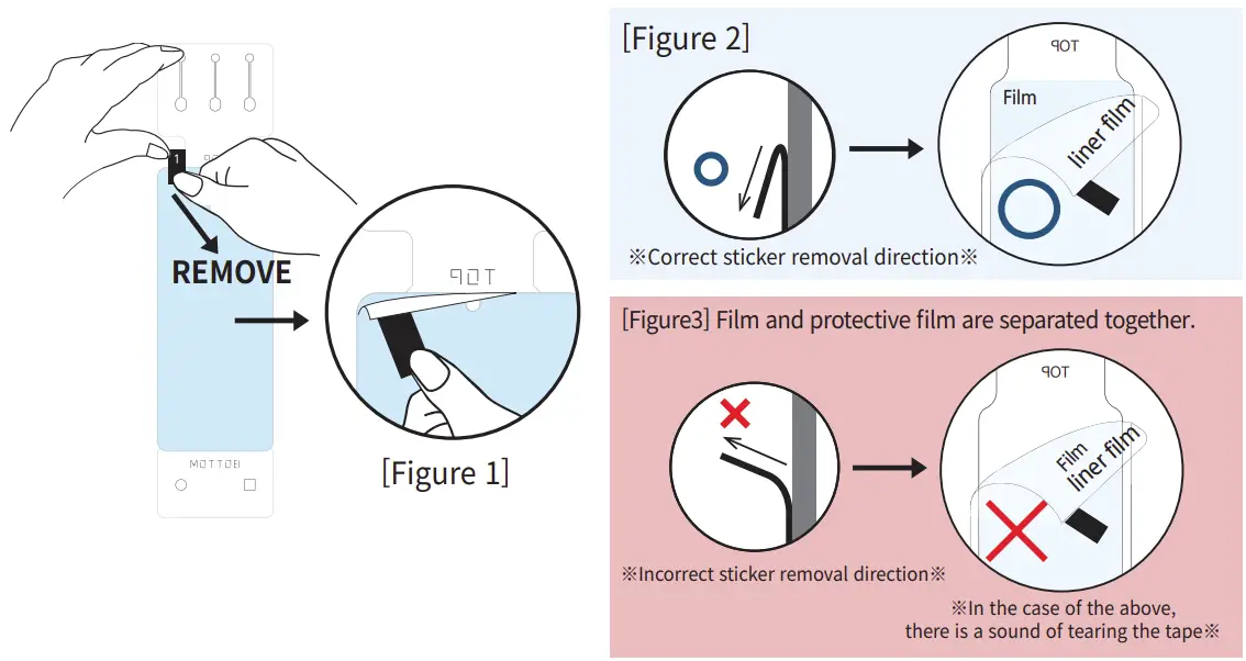 Premium Genuine Film Galaxy Z Flip 3/4 Installation illustration