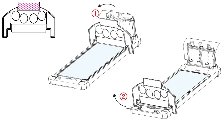 Premium Genuine Film Galaxy Z Flip 3/4 Installation illustration