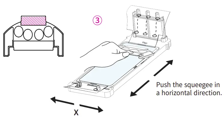 Premium Genuine Film Galaxy Z Flip 3/4 Installation illustration