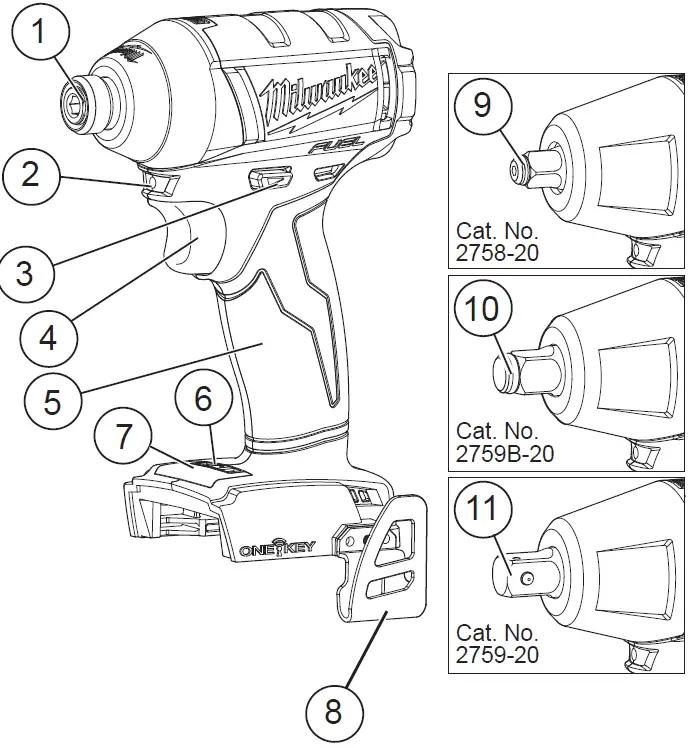 milwaukee 2750 Series M18 Fuel HEX Compact Impact Wrenches 01