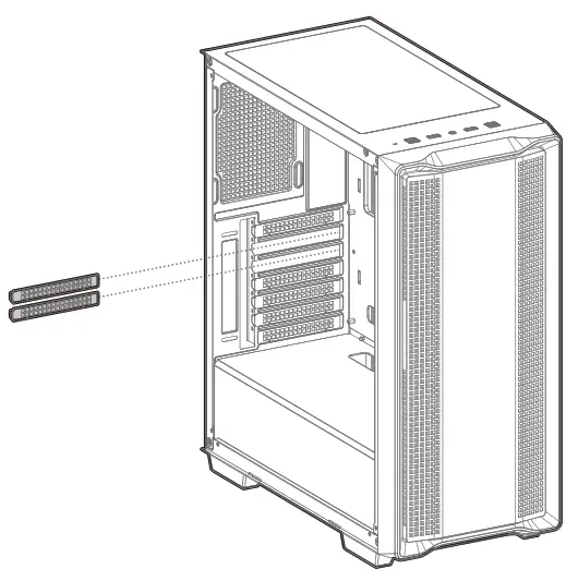 DEEPCOOL CC560 Mid Tower ATC Case - Side pane3