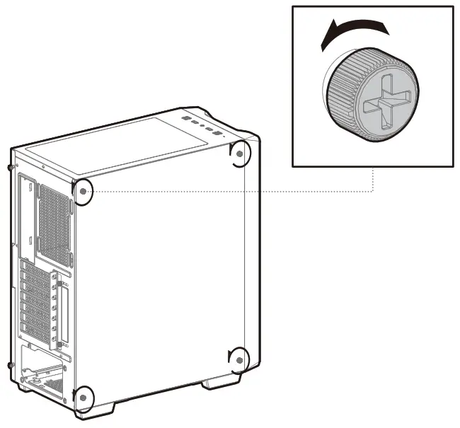 DEEPCOOL CC560 Mid Tower ATC Case - Side panel1