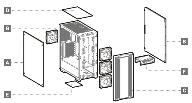 DEEPCOOL CC560 Mid Tower ATC Case - fig