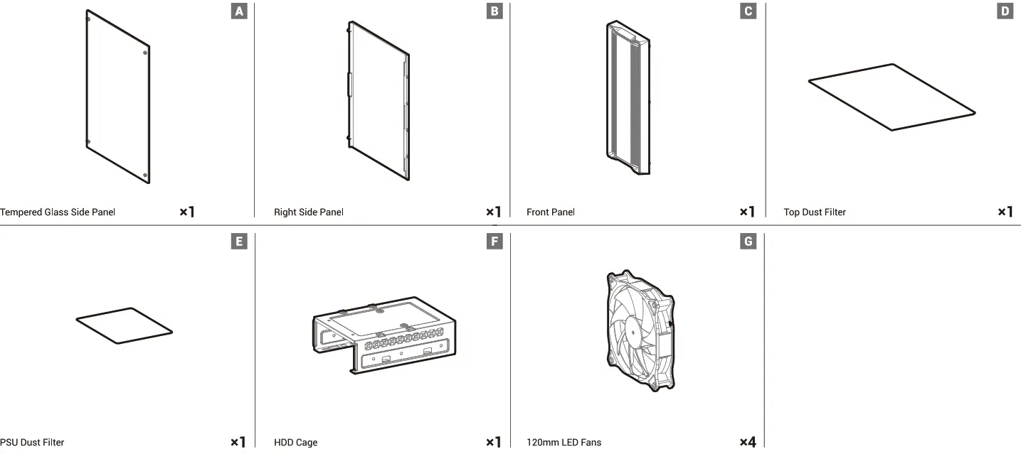 DEEPCOOL CC560 Mid Tower ATC Case - fig1
