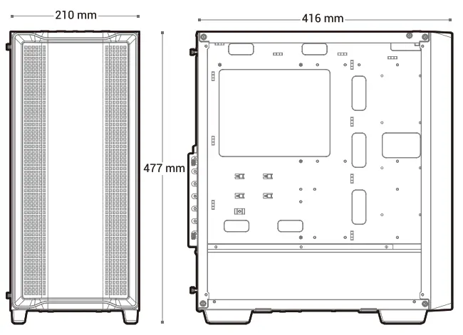 DEEPCOOL CC560 Mid Tower ATC Case - fig3