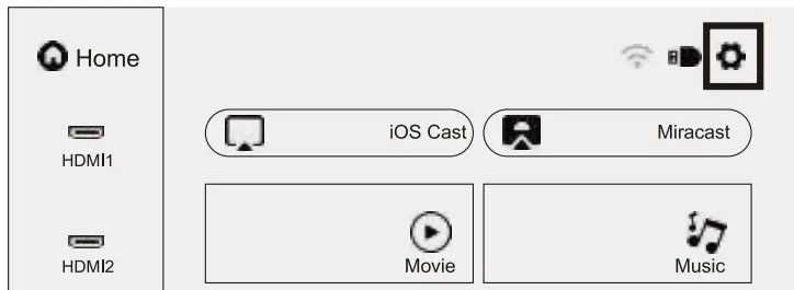DBPOWER Native 1080P WiFi Projector-14