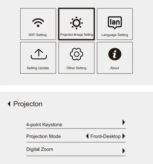 DBPOWER Native 1080P WiFi Projector-19