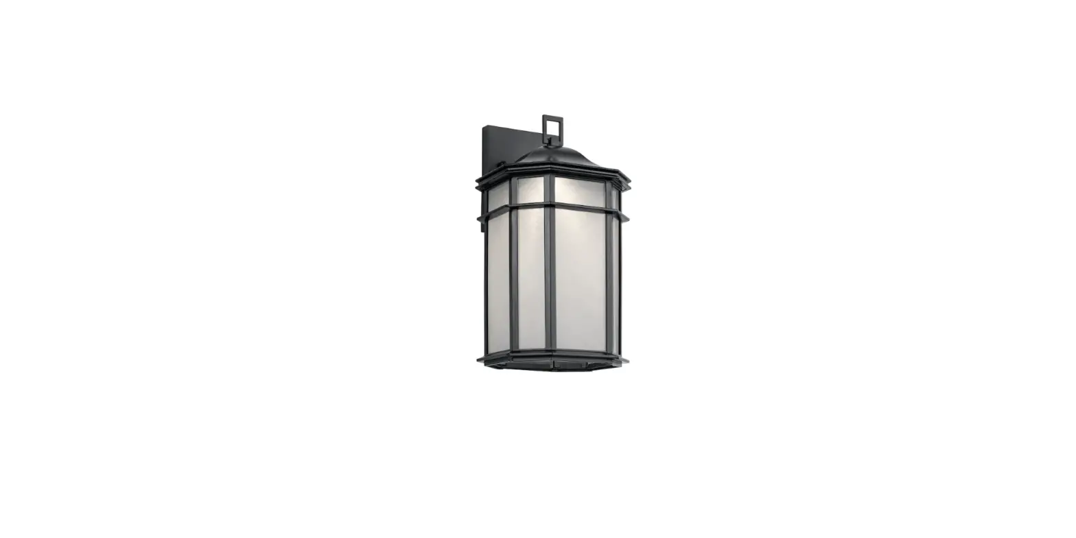 Kichler 49899bkled Kent 1-light 14.5-inch Black Integrated Outdoor Wall Light Installation Guide
