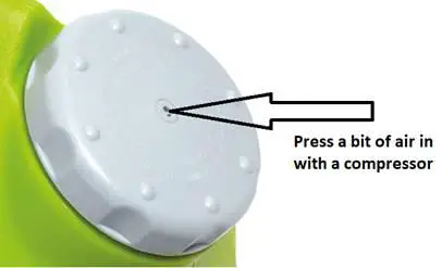 Aqua2go GD73 Pressure Washer - Or try as follow with a compressor