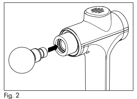 SILVERCREST SMGB A1 Massage Gun - Fig 1