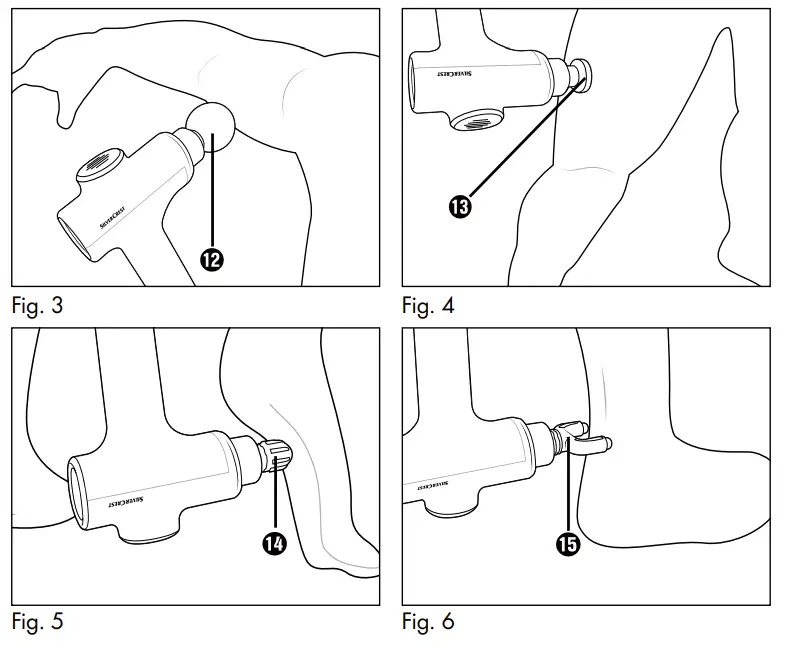 SILVERCREST SMGB A1 Massage Gun - Fig3