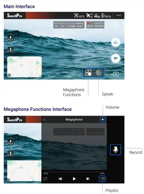 SwellPro MP1 Waterproof Drone Megaphone-19