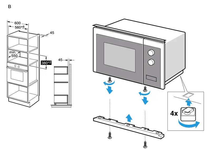 PHILCO PMG3820 Built In Microwave Oven - fig 1