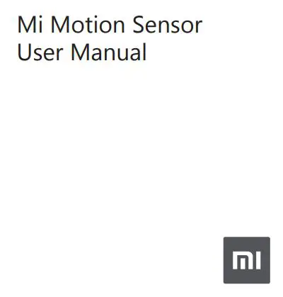Mi Motion Sensor User Manual
