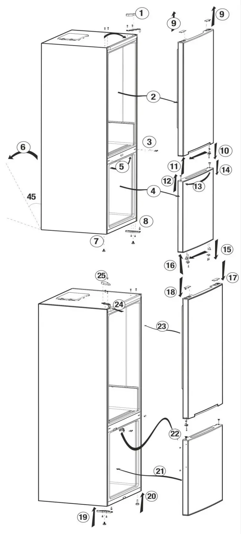 beko RCNA366I60XBN Freestanding Fridge Freezer - fig 4