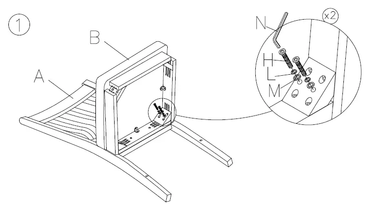 ASHLEY D464-01 Luvoni Dining Upholstered Side Chair 2