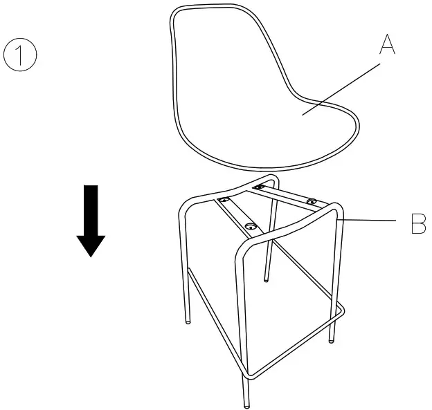ASHLEY D130 124 Forestead Counter Height Stool - overview 2