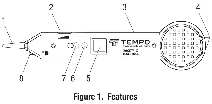 TEMPO 200B-G Standard Tone Probe with Adjustable Volume - fig 1