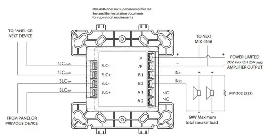 FIG 9 SAMPLE CLASS B SPEAKER WIRING