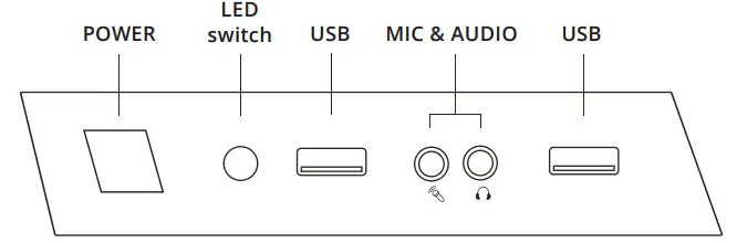 Mars Gaming MCS1W Black Compact Micro ATX Gaming PC Case ARGB Lighting-