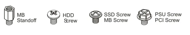 Mars Gaming MCS1W Black Compact Micro ATX Gaming PC Case ARGB Lighting-ACCESSORY BAG