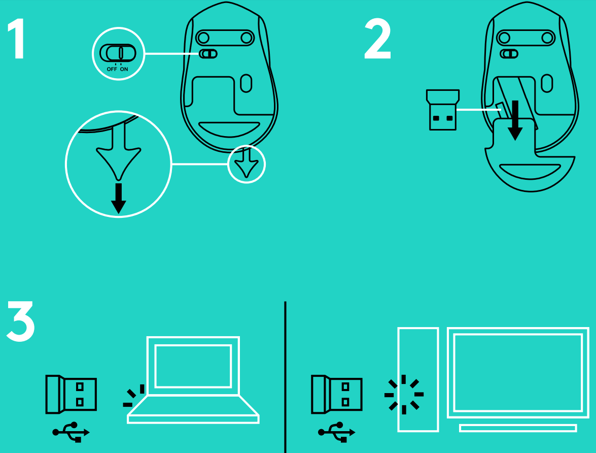 logitech M275 M280 M320 M330 Wireless Mouse - fig 1