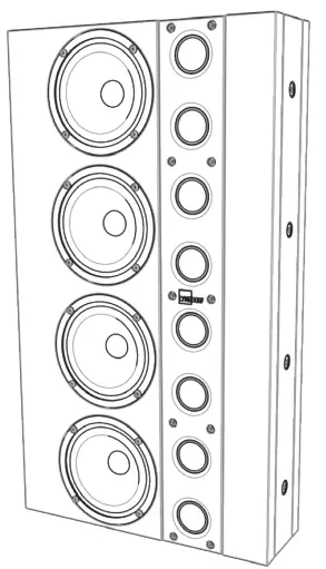LYNGDORF LS-1000 Series Line Source Speaker - figured 14