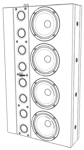 LYNGDORF LS-1000 Series Line Source Speaker - figured 15