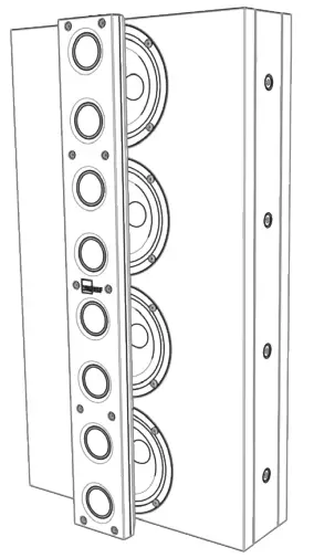 LYNGDORF LS-1000 Series Line Source Speaker - figured 16